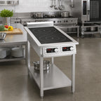 Thumbnail image #2 for Eurodib USA FCI235OS1PH Commercial Freestanding Dual-Zone Induction Cooktop, Stainless Steel, 7 kW, 240V, 1-Phase
