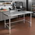 Thumbnail image #2 for John Boos Stallion 60 Inch x 24 Inch 14-Gauge Stainless Steel Top Work Table with Safety Edge