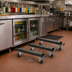 Thumbnail image #2 for Back Bar Cooler Channel Bar Set with 3-Inch Wheels, Fits Models Up to MDD94