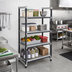 Thumbnail image #2 for Cambro Camshelving Elements XTRA 4-Tier Stationary Starter Unit, 24 x 36 x 72 Inches, Speckled Gray