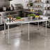 Thumbnail image #2 for 120-Inch x 30-Inch Stainless Steel Work Table with Reinforced 18/400 Top