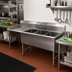 Thumbnail image #2 for Advance Tabco 3-Compartment Fabricated Sink with 24-Inch Left Drainboard, 18 x 18 x 14-Inch Bowls