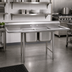 Thumbnail image #2 for Eagle Group 314 Series 2-Compartment Stainless Steel Sink with Right Drainboard