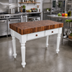 Thumbnail image #2 for John Boos American Heritage Rustica 30-Inch End Grain Walnut Butcher Block Work Table with 1 Drawer
