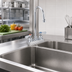Thumbnail image #2 for OptiFlow Heavy Duty Solid Body Manual Deck-Mount Faucet with 8-Inch Gooseneck Spout, 4-Inch OC