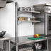 Thumbnail image #2 for Eagle Group 72-Inch Stainless Steel Wall-Mounted Cantilever Shelving Standard Upright