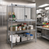 Thumbnail image #2 for 48-Inch Chrome Security Enclosure Kit with Hinged Doors for Wire Shelving