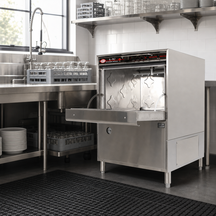 Product image #2 for CMA Energy Mizer L-1C Undercounter Door-Type Low-Temperature Chemical Sanitizing Glasswasher