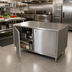 Thumbnail image #2 for BK Resources Dual-Access Stainless Steel Chef Table Cabinet Base with Locking Hinged Doors, 18 x 24 Inches