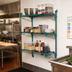 Thumbnail image #2 for Quantum Wall-Mount Cantilever Starter Unit with 3 Wire Shelves, 54-Inch Posts, and 12-Inch Cantilevers