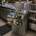 Thumbnail image #3 for BK Resources 24-Inch Wide Freestanding Underbar Liquor Bottle Display Unit, 4-Step Stainless Steel