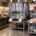 Thumbnail image #2 for Rosito Bisani FRV100-ST Standard Stainless Steel Rotary Electric Convection Pizza Oven, 39-Inch, 5 x 11-Inch Capacity