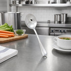 Thumbnail image #3 for Winco Stanford 0034-04 Extra Heavy Weight 18/8 Stainless Steel Bouillon Spoon, 6-15/16 Inch, Mirror Finish Case of 25
