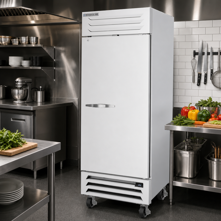 Product image #2 for Beverage-Air Vista® Series One-Section Bottom-Mount Reach-In Freezer, 23.32 Cu. Ft., Solid Door