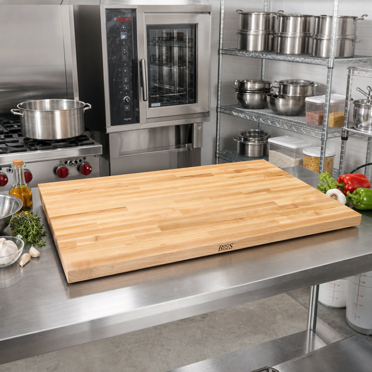 Product image #2 for Boos Block 36 x 27 Inch Blended Edge Grain Maple Kitchen Countertop with Varnique Finish