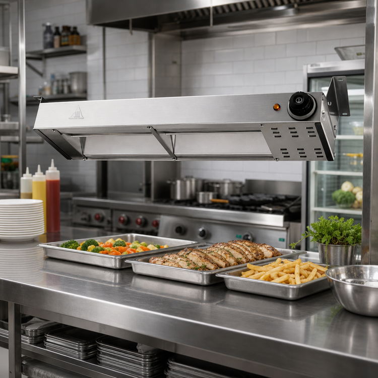Product image #2 for Omcan USA 60-Inch Unlighted Stainless Steel Electric Strip Food Warmer