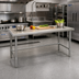 Thumbnail image #2 for Eagle Group Spec-Master Marine Series Stainless Steel Work Table, 72 x 24 Inches, Box Marine Edge