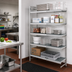 Thumbnail image #2 for Fermostock 5-Tier Corner Expansion Polymer Shelving Unit, 83 Inches High, 31 Inches Wide x 18 Inches Deep