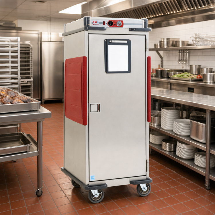 Product image #2 for Metro C5 Transport Armour T-Series Full-Height Mobile Heated Holding Cabinet with Adjustable Lip Load Slides