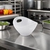 Thumbnail image #2 for American Metalcraft 7 oz White Melamine Handled Mini Serving Bowl