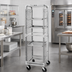 Thumbnail image #2 for Channel Manufacturing 560N Standard Series Aluminum End-Load Bun Pan Rack with Wire Pan Slides and 5-Inch Swivel Casters, 36 Pan Capacity