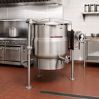 Thumbnail image #2 for Southbend (Middleby) Southbend Steam KELT-60 60-Gallon Electric Tilting Steam Kettle, 2/3 Jacket, 316 Stainless Steel Liner, Tri-Leg Base
