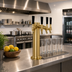 Thumbnail image #2 for Perlick Countertop Glycol-Cooled Draft Arm Beer Tower, 4-Faucet, 4-Inch O.D. x 14-Inch Brass Column