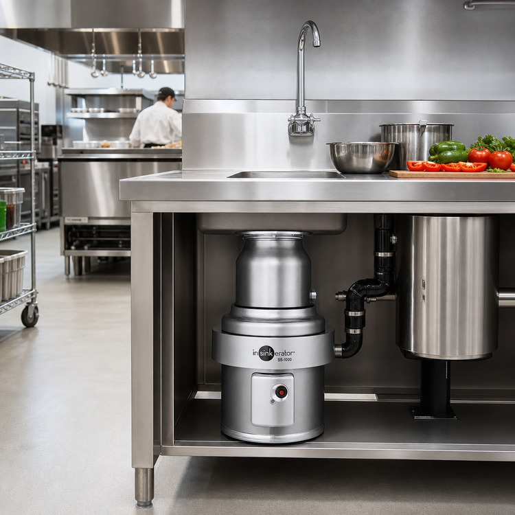 Product image #2 for InSinkErator SS-1000-7-CC202 10 HP Commercial Food Waste Disposer Complete Package