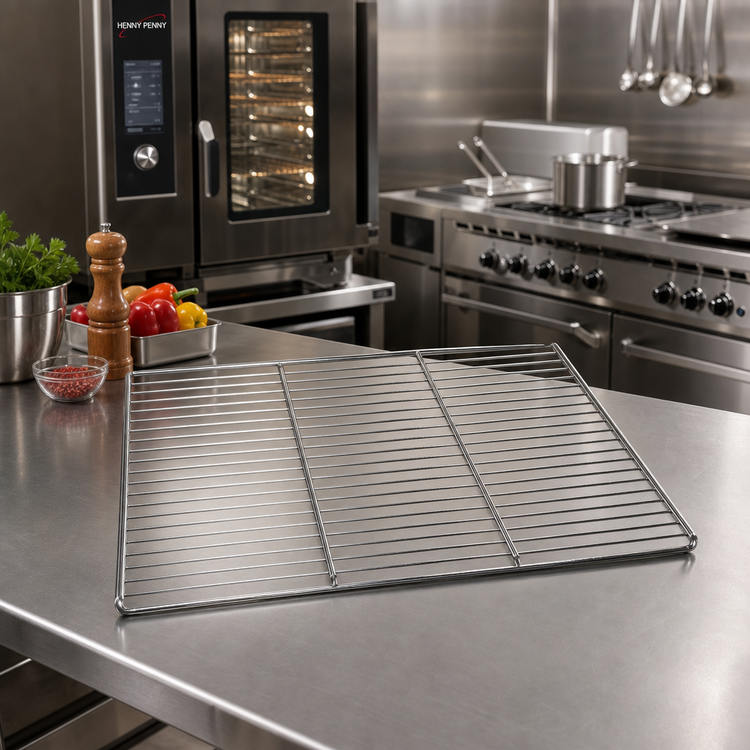 Product image #2 for Henny Penny Commercial Stainless Steel Grid Shelf, 2/1 GN, 650 x 530 mm