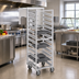 Thumbnail image #2 for Channel Manufacturing Trapezoidal Series Single-Section Aluminum Cafeteria Tray Rack, End Load, 8-Tray Capacity, 15 x 20 Inches