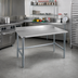 Thumbnail image #2 for Eagle Deluxe Series 30-Inch x 24-Inch Stainless Steel Work Table with 4-1/2-Inch Backsplash and Galvanized Tubular Base