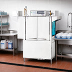 Thumbnail image #2 for Champion E-Series DualRinse 54 PRO 54-Inch High-Temp Rack Conveyor Dishwasher, 255 Racks/Hour, Single-Tank, Stainless Steel