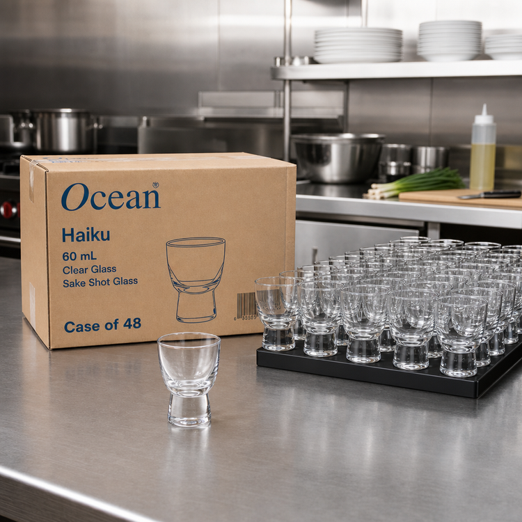 Product image #2 for Ocean Haiku 60 mL Clear Glass Sake Shot Glass, Case of 48
