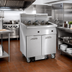 Thumbnail image #2 for Imperial 3-Tank Electric Floor Fryer with Built-In Space Saver Filter System, 50 lb. Tanks