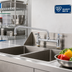 Thumbnail image #2 for T&S Brass Double Pantry Deck-Mount Mixing Faucet with 12-Inch Swing Nozzle