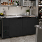 Thumbnail image #2 for Hoshizaki BB69 Two-Section Back Bar Cooler, 69.5 in W, 22.17 cu. ft., 2 Solid Locking Doors, Side-Mount Refrigeration