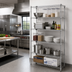Thumbnail image #2 for Quantum 36-Inch Wide x 12-Inch Deep x 86-Inch High 5-Shelf Wire Shelving Starter Kit, 304 Stainless Steel