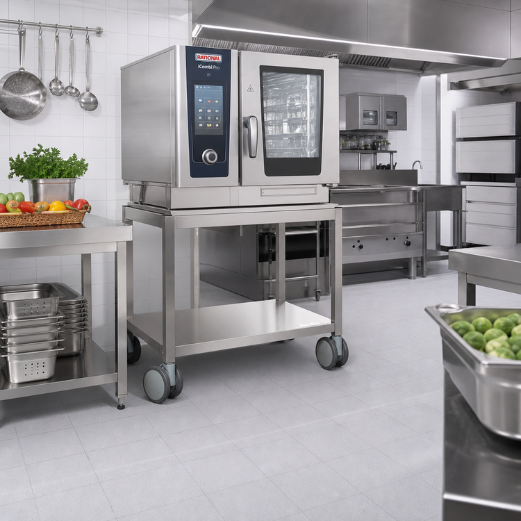 Product image #2 for RATIONAL UG I Mobile Open-Base Stainless Steel Oven Stand for SCC 61/CMP 101 Series
