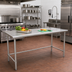 Thumbnail image #2 for Eagle Group BlendPort® Deluxe Series 72-Inch x 30-Inch Flat Top Stainless Steel Work Table