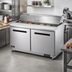 Thumbnail image #2 for Arctic Air AMT60R Mega-Top Sandwich/Salad Prep Table, 61-1/4 Inch Wide, Two-Section, Rear-Mounted Refrigeration