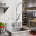 Thumbnail image #2 for T&S Brass EasyInstall 8-Inch Centers Wall-Mount Pre-Rinse Unit with Mixing Faucet, Add-On Faucet, 12-Inch Swing Nozzle and 1.07 GPM Spray Valve