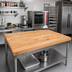 Thumbnail image #2 for John Boos SC134-O Edge Grain Northern Hard Rock Maple Bakers' Table Top, 72 x 60 x 1-3/4 Inch, Penetrating Oil Finish