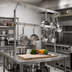Thumbnail image #2 for John Boos PRD3A Table-Mounted Double-Bar Stainless Steel Pot Rack with 14 Double Hooks