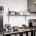 Thumbnail image #2 for WalStor Modular Wall-Mounted Single Shelf Kit, 48 x 18 Inch Wire Shelf, Zinc Finish