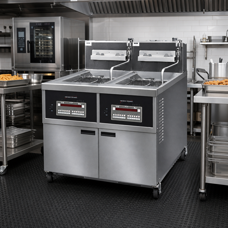 Product image #2 for Henny Penny OFE-342.0 2-Well Electric Open Fryer with Built-In Filter