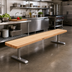 Thumbnail image #2 for John Boos Tuff-Var 84-Inch Locker Bench Seat, Northern Hard Rock Maple