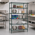 Thumbnail image #3 for Metro Super Erecta Super Adjustable Metroseal 3 Green Epoxy-Coated Wire Shelving Starter Unit, 24