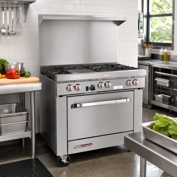 Product image #2 for Southbend S-Series 36-Inch Gas Restaurant Range with Griddle and Standard Oven