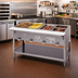 Thumbnail image #2 for Aerohot 5-Well Gas Steam Table Hot Food Unit with Open Base and Carving Board