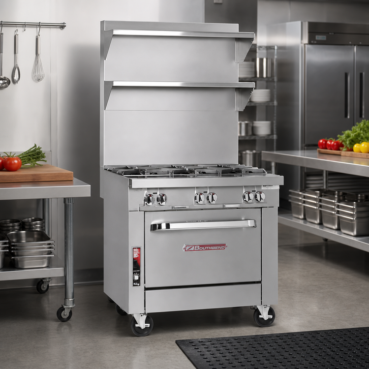 Product image #2 for Southbend Platinum Heavy Duty 18-Inch Gas Range with 2 Open Burners and Cabinet Base